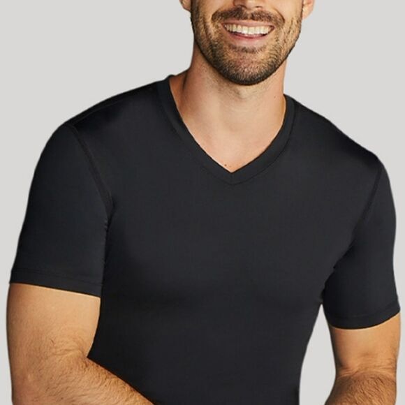 NWT Tommie Copper Mens Recovery Compression Short Sleeve V Neck - Picture 7 of 7